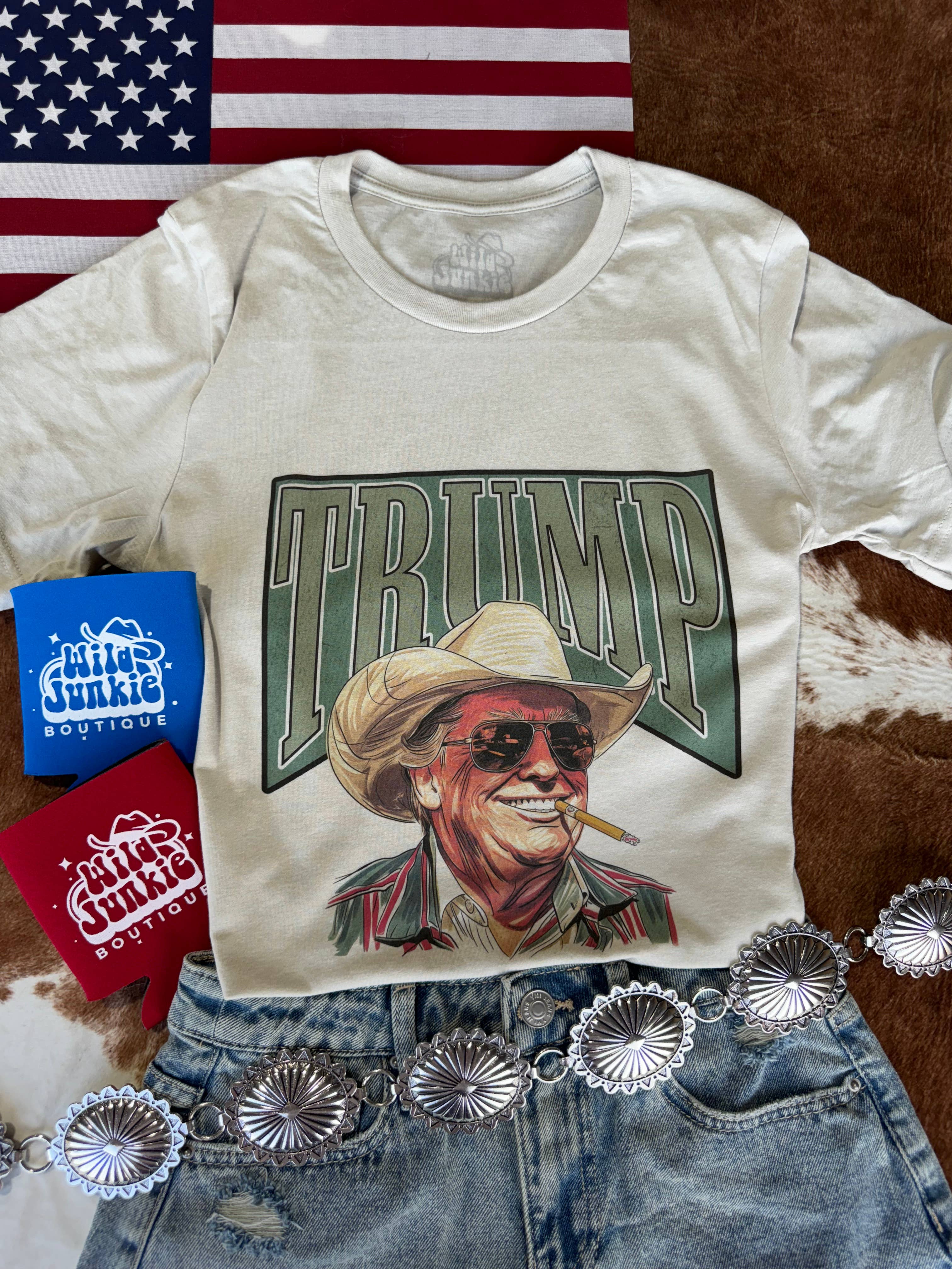 Cowboy Trump Graphic Tee: L