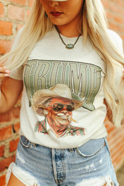 Cowboy Trump Graphic Tee: S