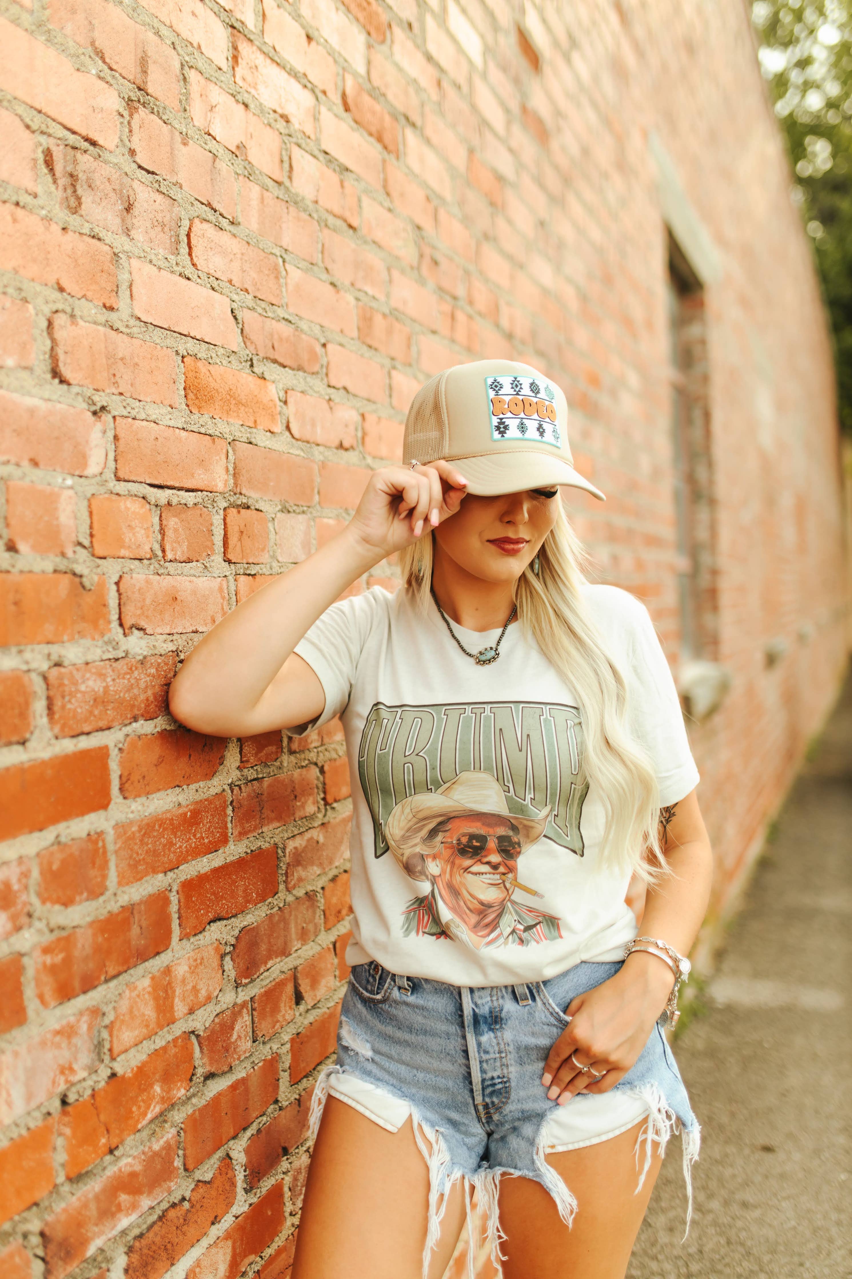 Cowboy Trump Graphic Tee: L