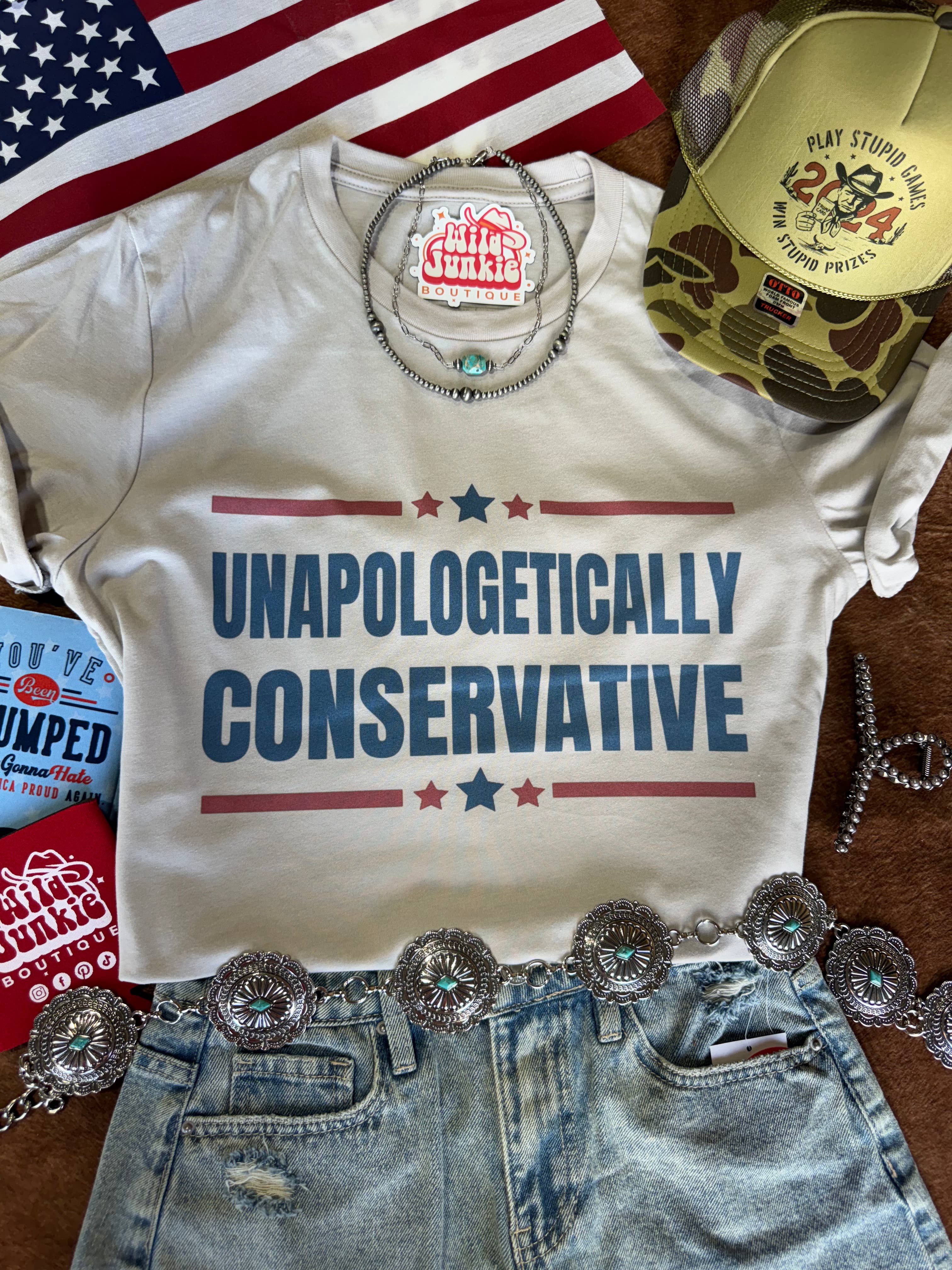 Unapologetically Conservative Graphic Tee: S